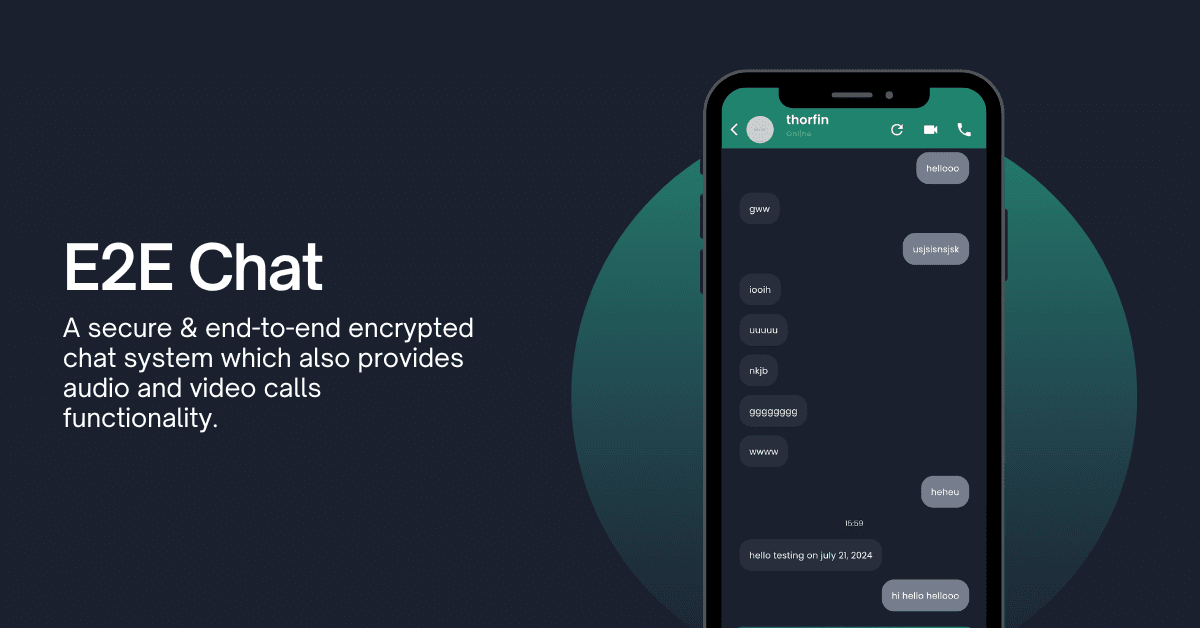 E2E Chat App