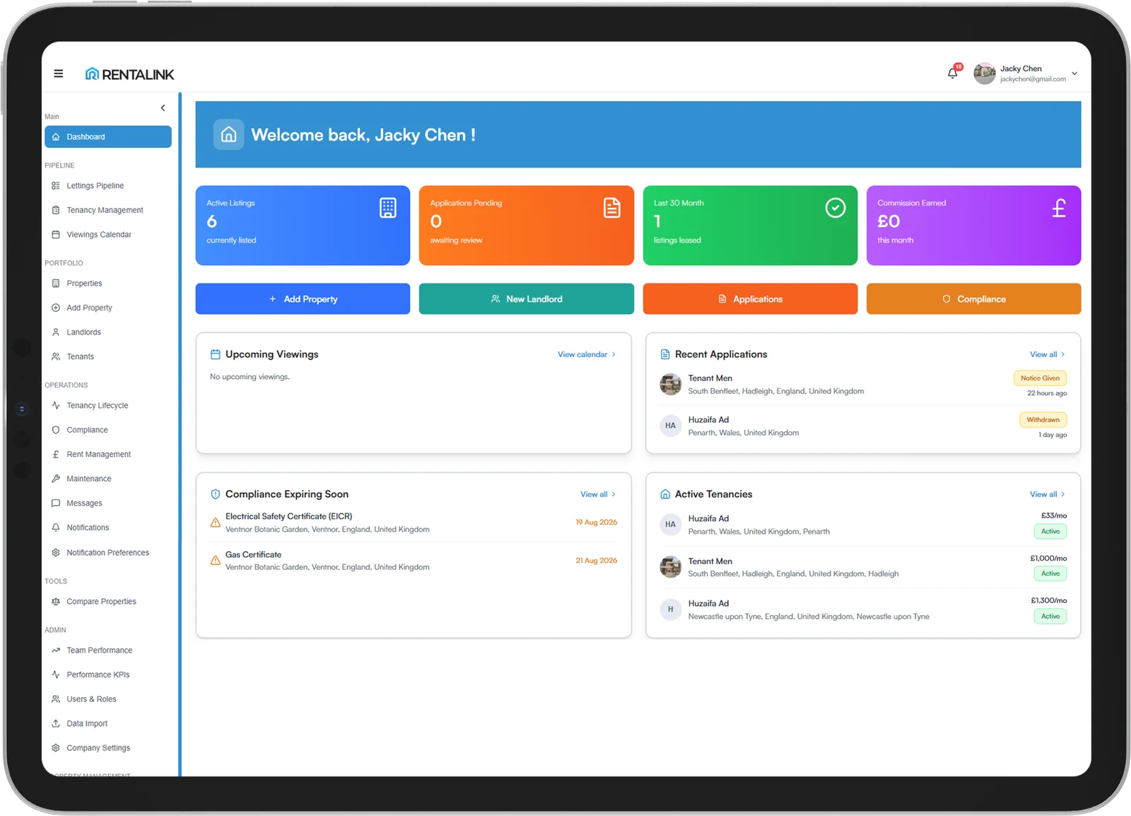 Rentalink screenshot 1