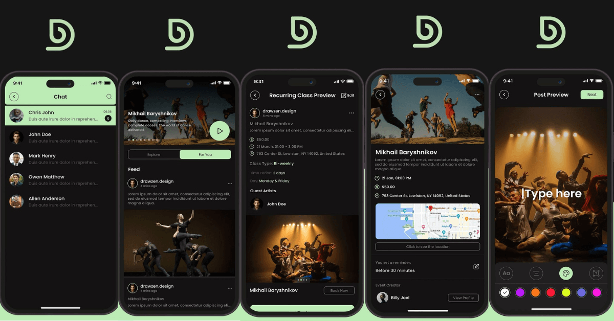 Dancebook Co screenshot 1